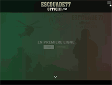 Tablet Screenshot of escouade77.com